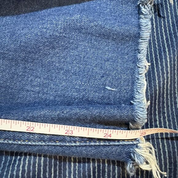 J.Crew Demi Boot Jeans Womens 27 Lantern Wash Crop Raw Hem Boho Casual Modern - Picture 10 of 12